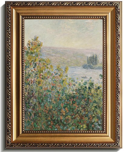 Vintage gold framed landscape - gold,