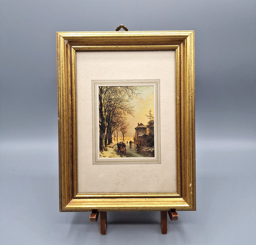 Vintage countryside winter - vintage,