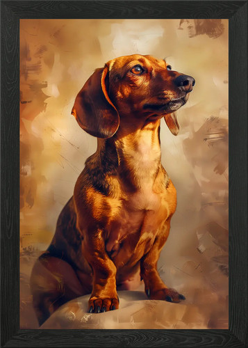 Classic dachshund posing - dachshund,